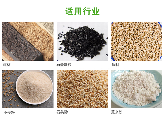 高頻振動篩主要用于化工，建材，石墨顆粒，飼料，小麥粉，石英砂，豆?jié){，果汁等各種物料的干法、濕法篩分、分級、脫水，過濾。