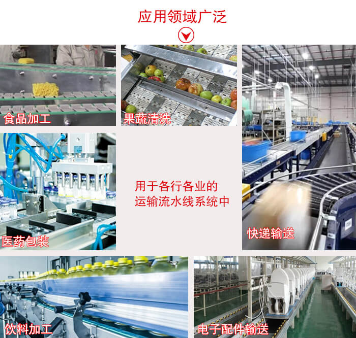 鏈板輸送機適用行業(yè)：食品加工，果蔬清洗等行業(yè)